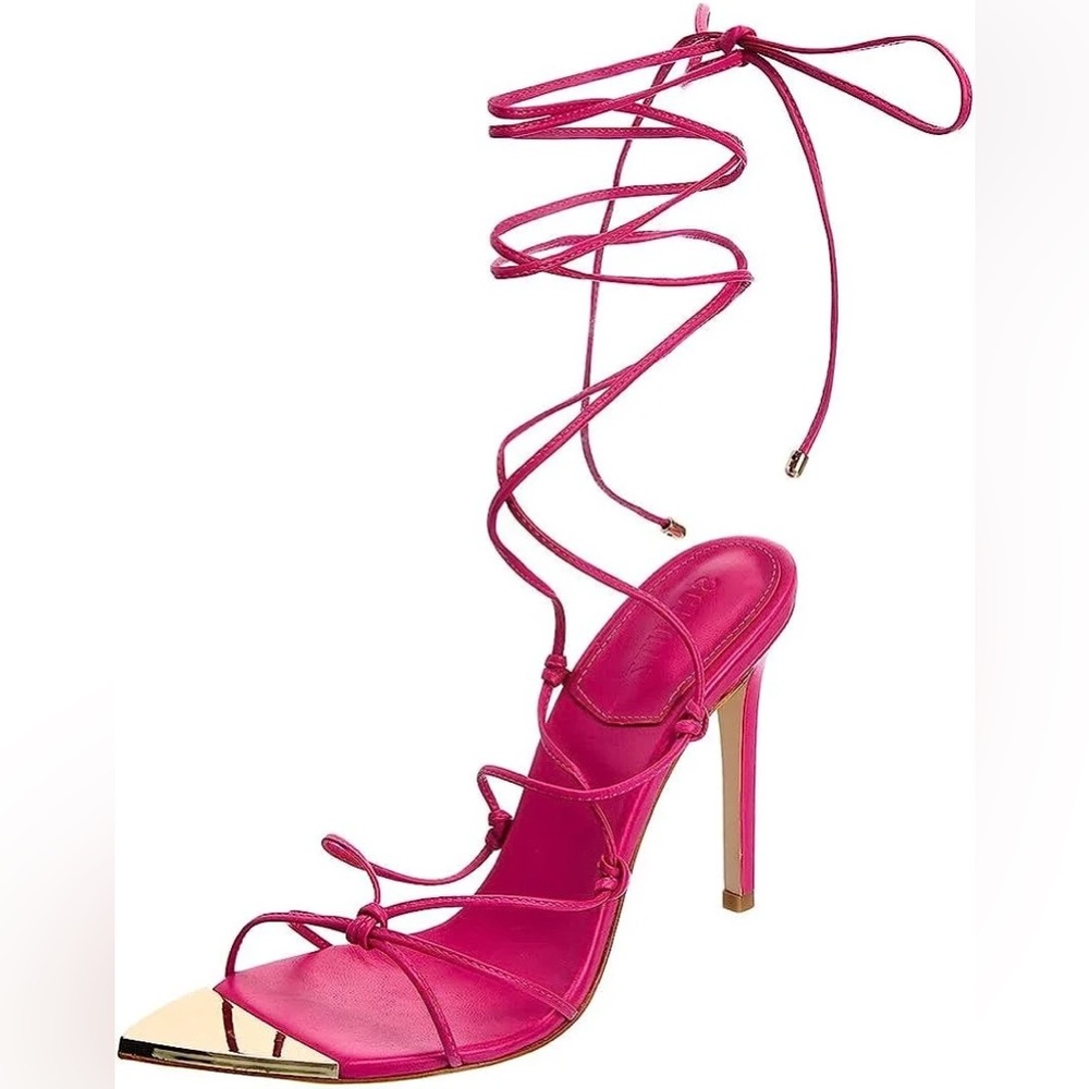 SCHUTZ Pink Strappy Sandals